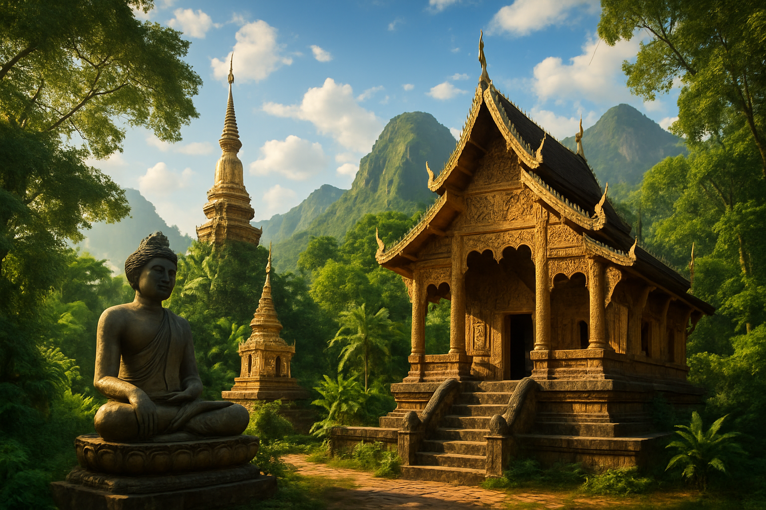 découvrez les temples majestueux du laos à travers un parcours spirituel unique. imprégnez-vous de la sérénité de ces sites sacrés, explorez leur architecture fascinante et laissez-vous inspirer par la richesse culturelle de ce magnifique pays. un voyage inoubliable au cœur de la spiritualité laotienne.