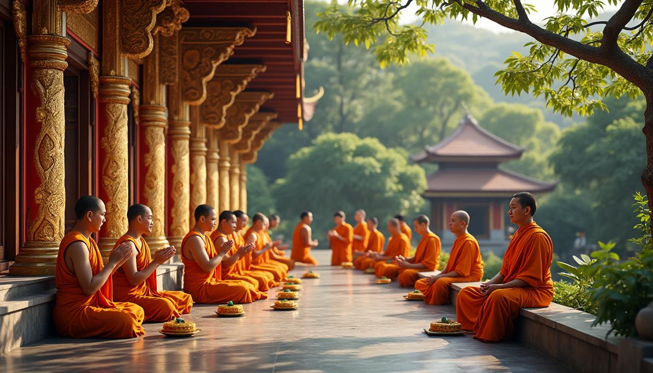 découvrez le déroulement des cérémonies de moines bouddhistes au laos : rites traditionnels, prières, offrandes et moments de spiritualité au cœur de la culture laotienne.