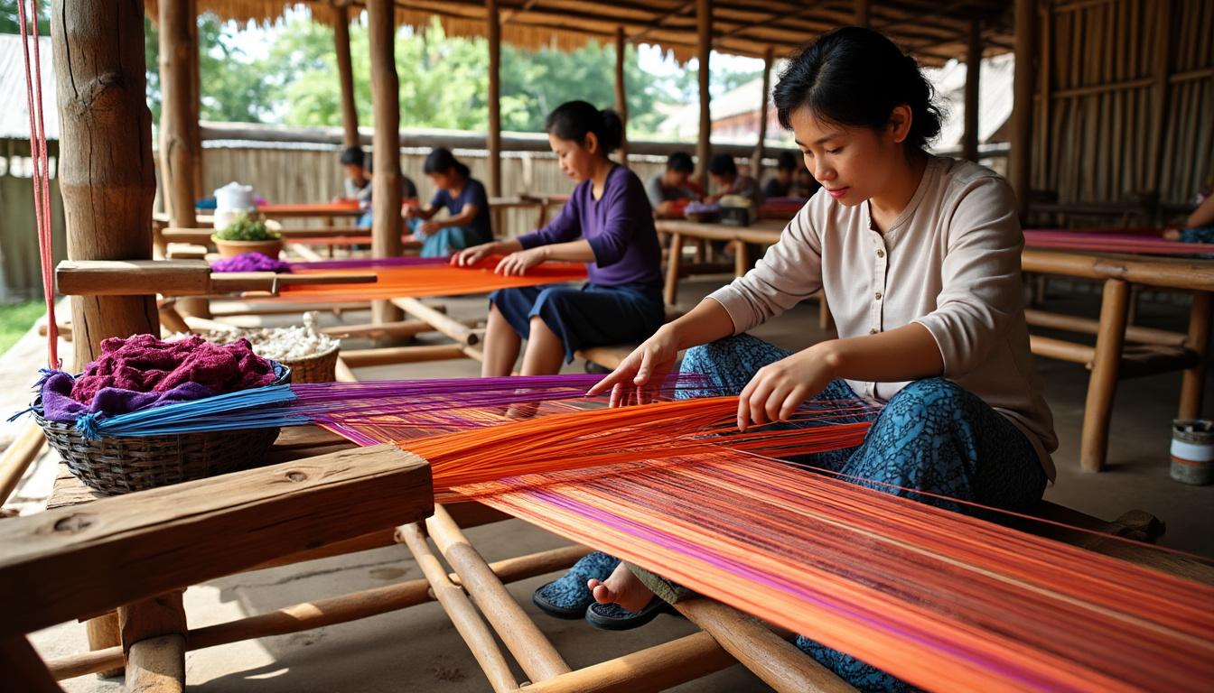 découvrez l’artisanat traditionnel du laos : tissage de la soie, travail du bambou, poterie et sculptures sur bois reflètent le riche patrimoine culturel laotien. plongez dans un univers d’objets uniques façonnés selon des techniques ancestrales.