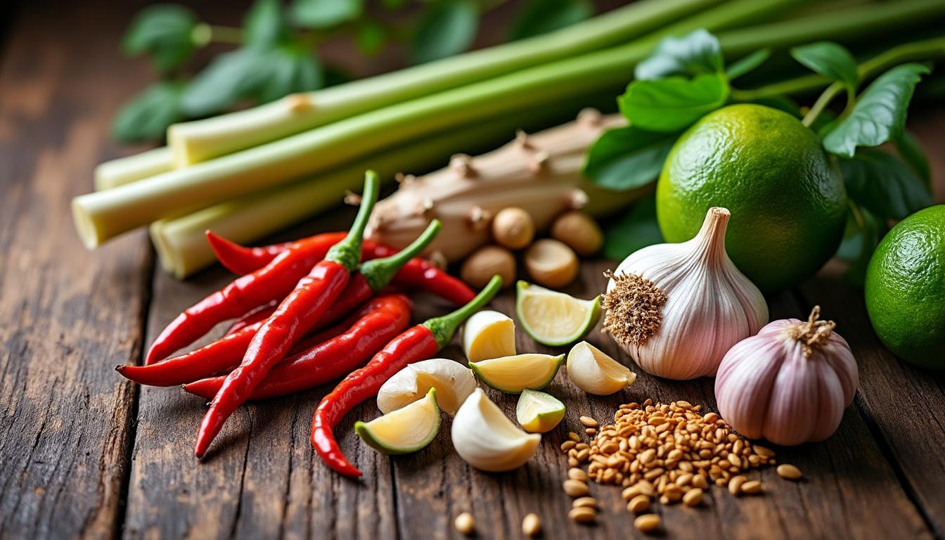 découvrez les épices typiques de la cuisine laotienne, leurs arômes uniques et comment elles subliment les plats traditionnels du laos.