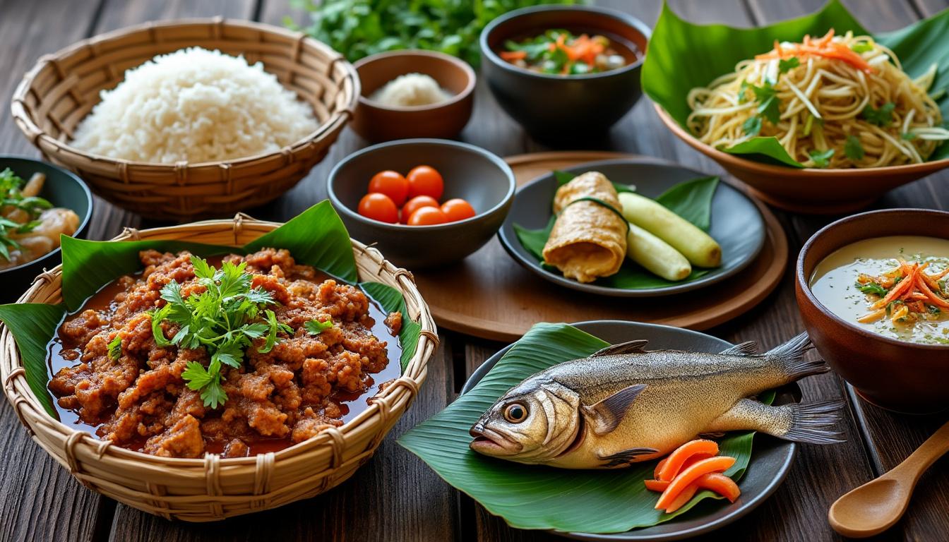 découvrez les plats typiques du laos et laissez-vous séduire par les saveurs authentiques de cette cuisine traditionnelle riche et savoureuse.
