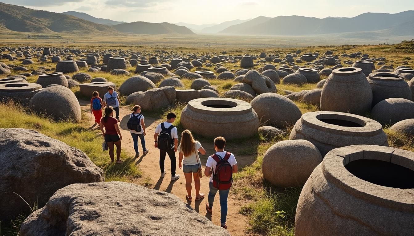 découvrez la plaine des jarres, un site archéologique fascinant au laos, réputé pour ses mystérieux mégalithes et son histoire ancienne.